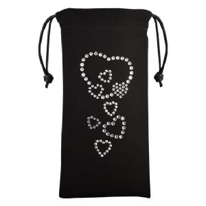SWAROVSKI Etui Universel Smartphone Pluie De Coeurs - Noir