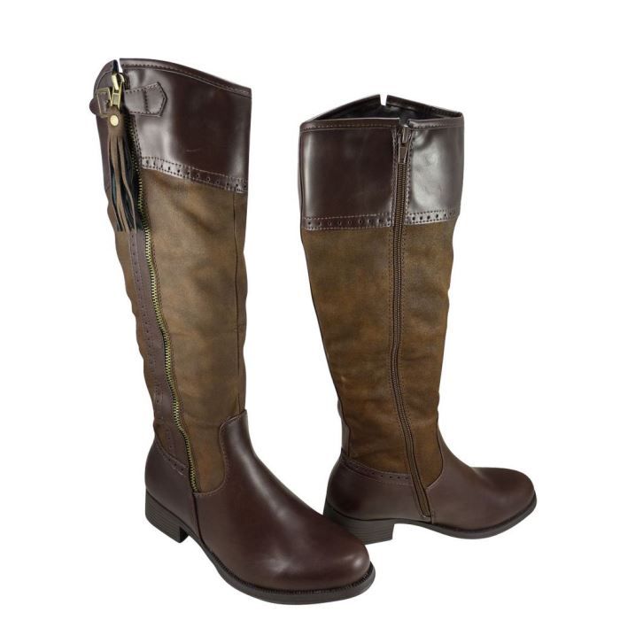 botte cavaliere marron