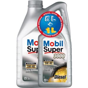 Huile MOBIL S3000 5W40 5+1L Diesel gratuit