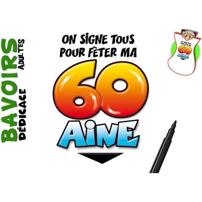Bavoir Dedicace 60 Ans Achat / Vente b&acirc;ton ep&eacute;e baguette