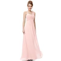 ROBE DE CÉRÉMONIE Robe de soirée rose plissée une bretelle fleur ROBE DE CÉRÉMONIE Robe de soirée rose plissée une bretelle fleur