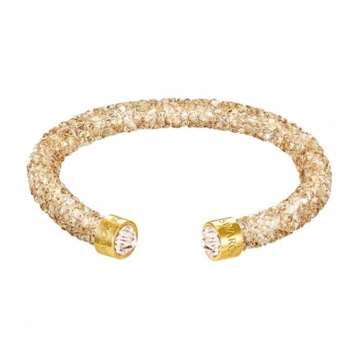BRACELET , GOURMETTE Bracelet Swarovski Crystaldust Doré , Manchette S. \u2039\u203a