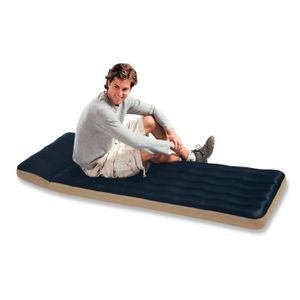 INTEX Lit gonflable + Gonfleur - 1 place
