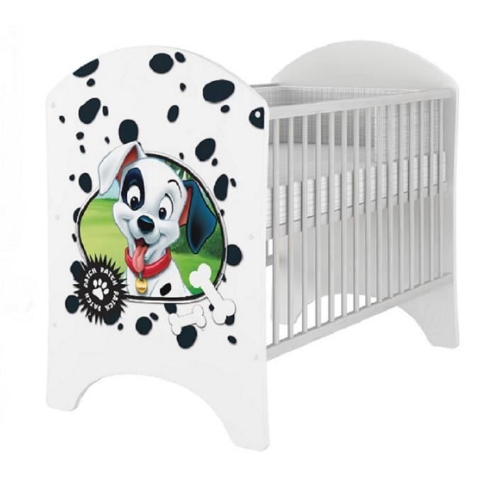 Parure De Lit 101 Dalmatiens - Housse De Couette 100x135 Cm + Taie 40x60 Cm - Literie Enfant Réversible - Coton Doux