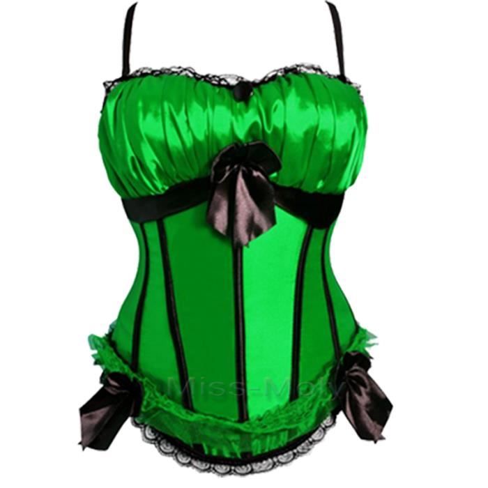 élingue corset bustier guêpière shapewear vert 8899 Achat / Vente