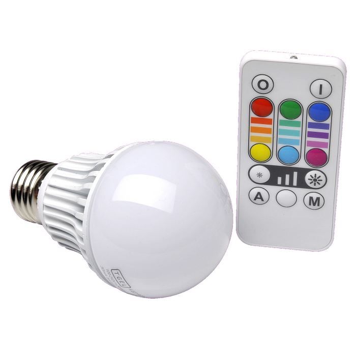 Ampoule LED RGB E27 couleurs changeantes et télécommande Illuminez