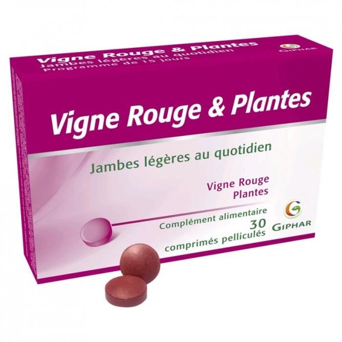 Comprimés Vigne Rouge & Plantes Giphar - Achat / Vente Comprimés Vigne Rouge & Plantes Giphar - Achat / Vente