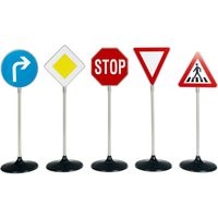 IMITATION PROFESSION-ACTIVITE DE GRANDS Panneaux de signalisation routière 6 pièces