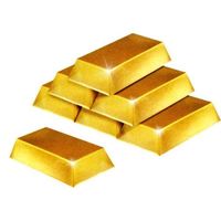 DÉGUISEMENT - PANOPLIE Set de 6 lingots d'or 18cm x 10cm x 3.75 cm DÉGUISEMENT - PANOPLIE Set de 6 lingots d'or 18cm x 10cm x 3.75 cm