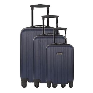 TRAVEL ONE Set de 3 Valises Rigide ABS 4 Roues S-M-L CUENCA Marine