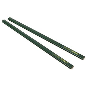 STANLEY 2 crayons de maçon 30cm corps vert