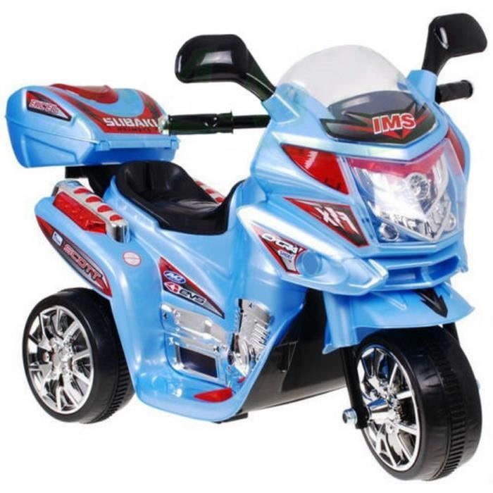 Moto Électrique De Bébé Voiture Enfants Véhicule Pour Tricycle Bleu