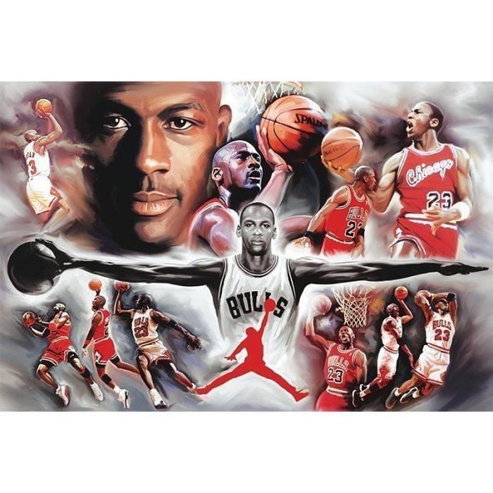 Poster Michael Jordan Collage Achat / Vente affiche Cadeaux de