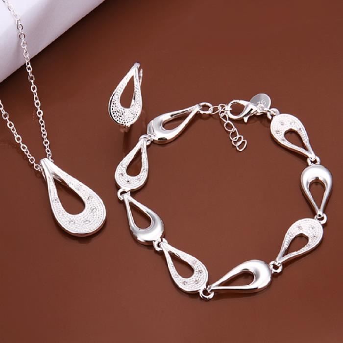 semences pendentif collier bague Bracelet 925 bijoux en argent plaqu&eacute;