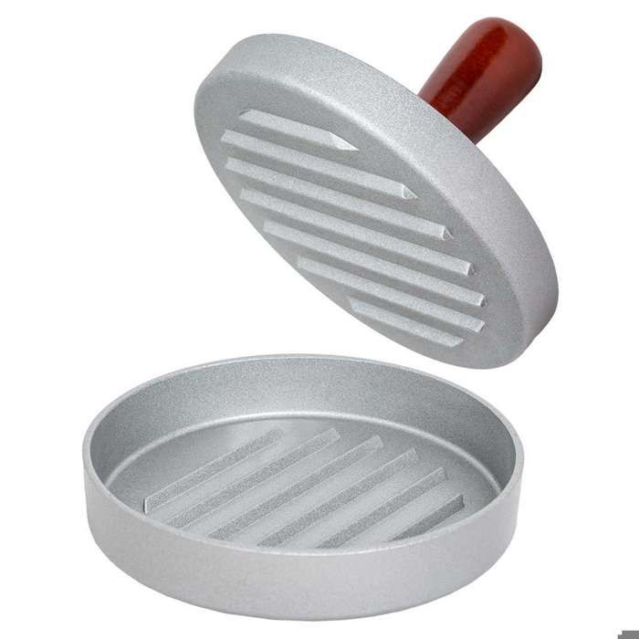 FAOKZE Presse à Hamburgers 4 En 1 - Pour Burgers Farcis Et Sliders | Avec 200 Papiers Cirés