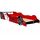 Lit enfant Voiture Formule 1 Rouge - 90cmx200cm