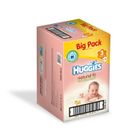 COUCHE-LANGE-LINGETTE BEBE HUGGIES Natural Fit Big Pack DRYLOCK Taille 3