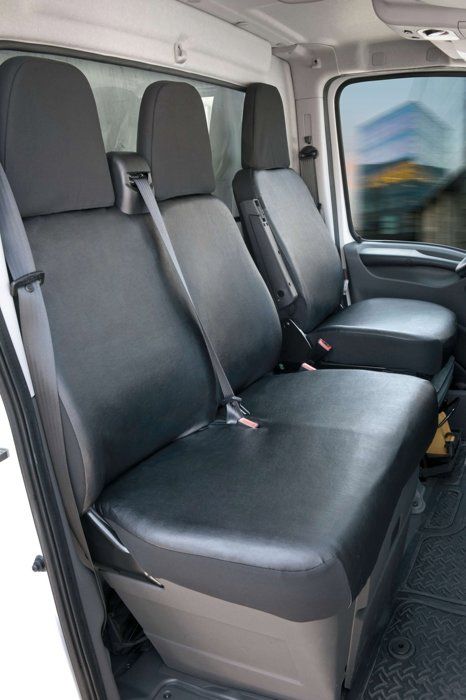 Housse D'assise Utilitaire En Simili Gris Pour Citroën Jumpy II