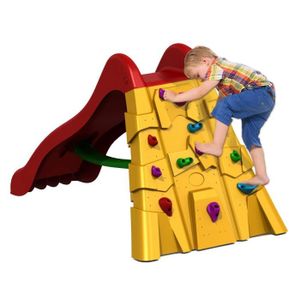 STARPLAY Toboggan 2m de Glisse avec Mur d'Escalade