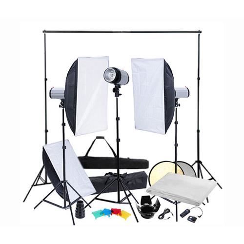 Kit éclairage studio pro complet & support de fond Achat / Vente kit
