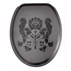 ABATTANT WC - REHAUSSEUR BAROQUE BLACK&WHITE Abattant WC