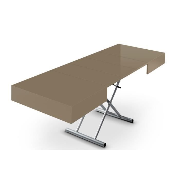 table basse relevable taupe