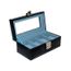 PACK MONTRE COFFRET BOITE 4 MONTRES PVC QUALITE NOIR/BLEU