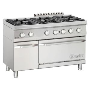 Bartscher Fourneau gaz 700, L1200, 6PL, FG