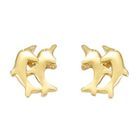 Boucle d'oreille Boucles d'oreilles 2 Dauphins Plaqué Or