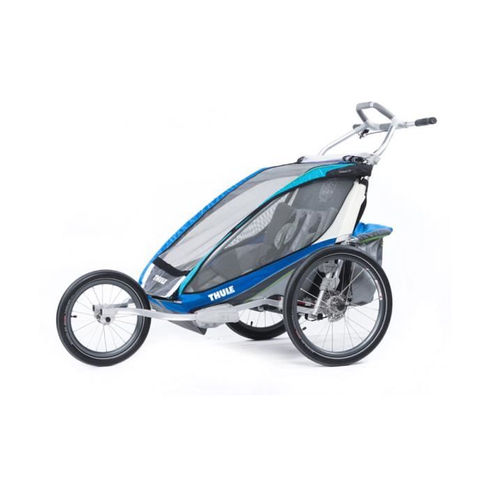 Thule CX2 Remorque velo enfant bleu Prix pas cher Soldes* d’été Cdiscount