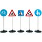 IMITATION PROFESSION-ACTIVITE DE GRANDS Panneaux de signalisation routière 6 pièces