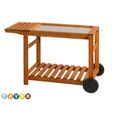 BAR DE JARDIN - DESSERTE DE JARDIN  Desserte chariot pour plancha
