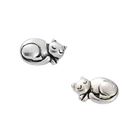 Boucle d'oreille Boucles d'oreilles Chat Argent