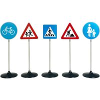 IMITATION PROFESSION-ACTIVITE DE GRANDS Panneaux de signalisation routière 6 pièces