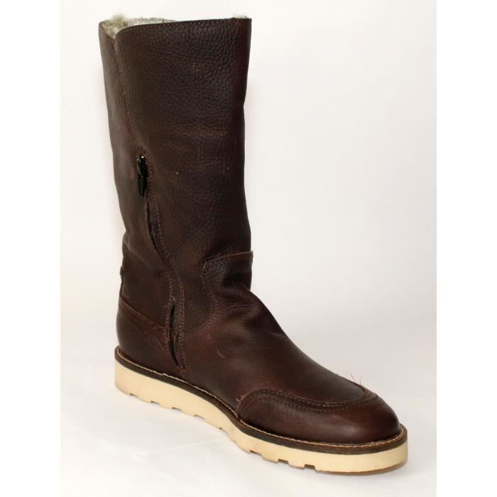 bottines fourrure femme