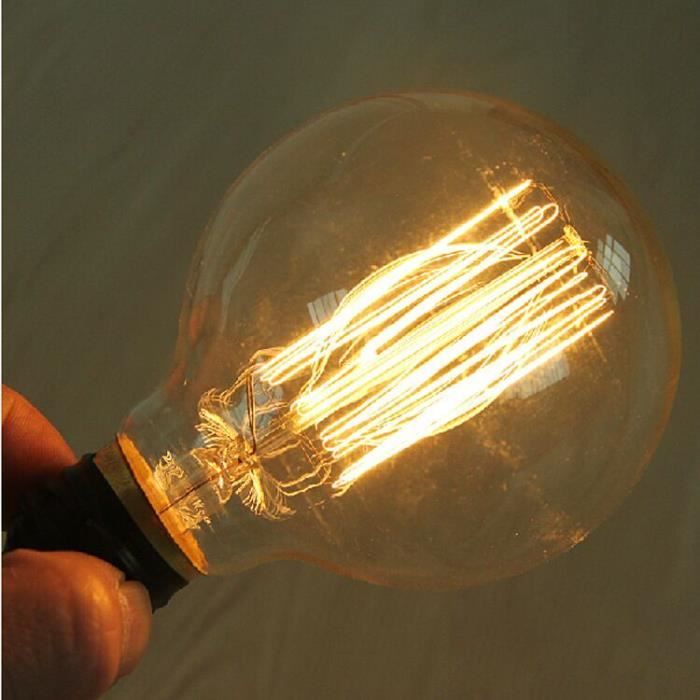 Ampoule E27 filament incandescente 40W jaune chaud Retro Edison ampoule