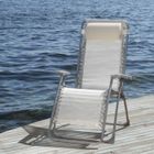  BASIC Chaise longue pliable écrue