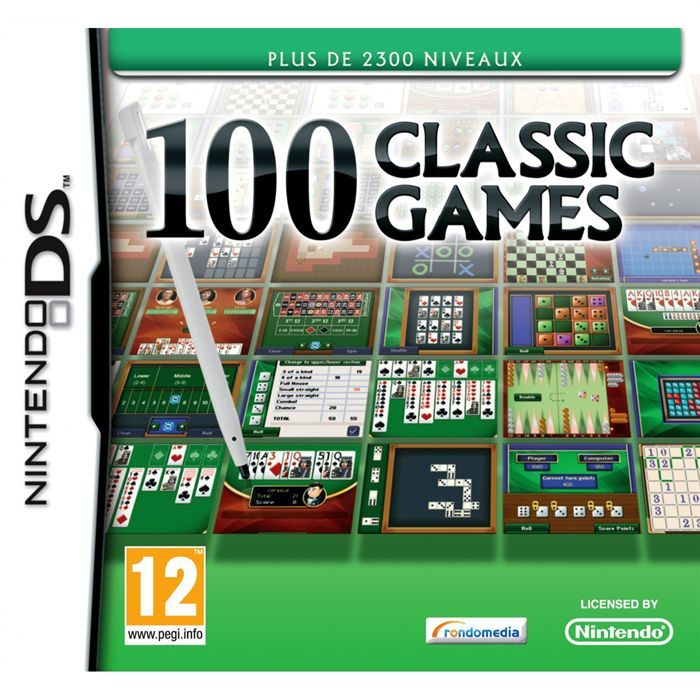 100 CLASSIC GAMES Jeu Console DS Achat Vente Jeu Ds Dsi 100 