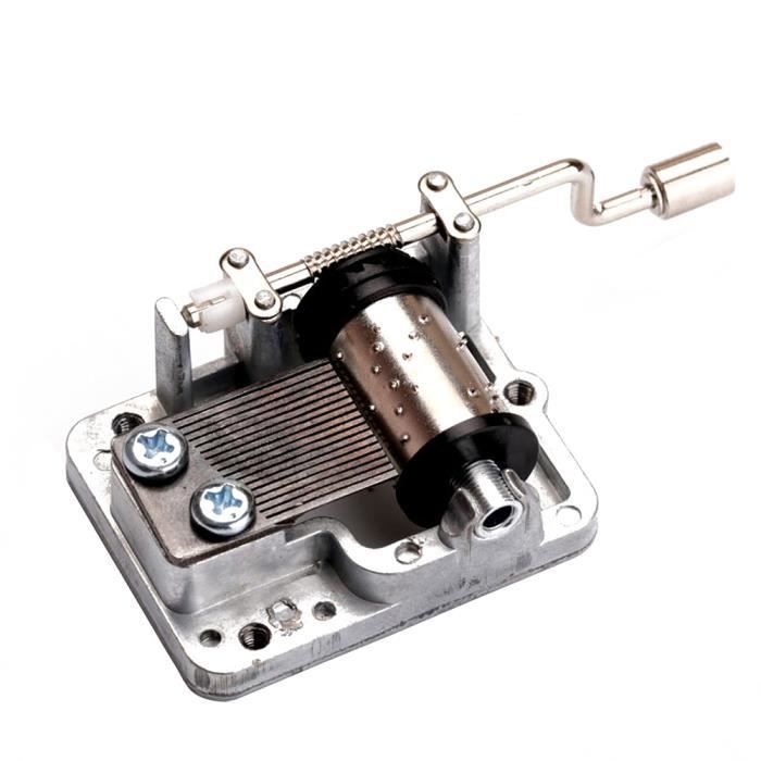 Helen Zora 18 Note boite a musique manivelle argent(Love Story) - Achat