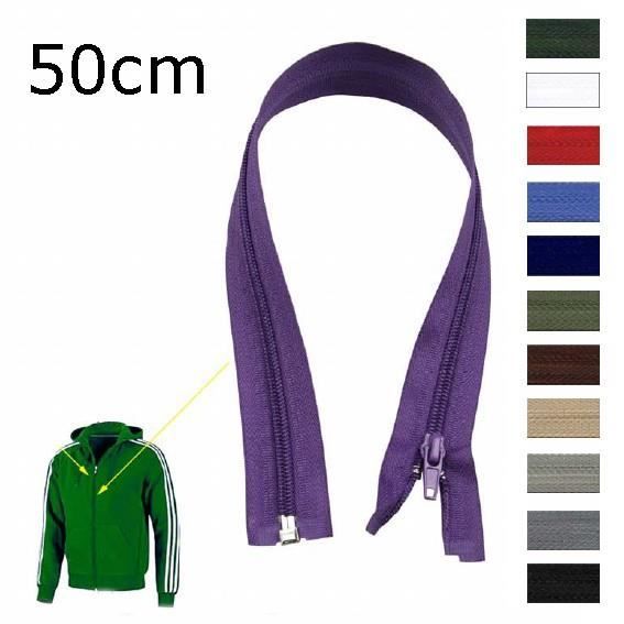 fermeture bouton zip Fermeture spirale séparable.