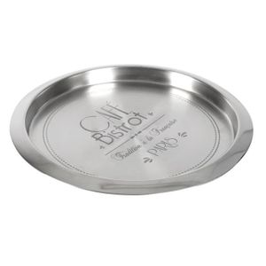 EQUINOX Plateau Décor bistrot 35 cm gris