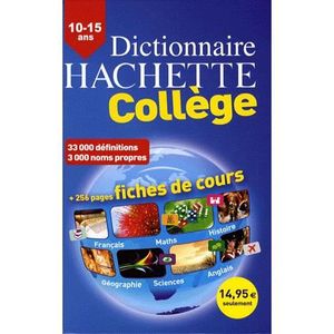 DICTIONNAIRES / LANGUES Dictionnaire du collège
