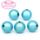 15 Perles Magiques Miracle Bleu Ciel 14mm