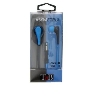 TNB ecouteurs stereo asymetrik bleu/noir Tous lect