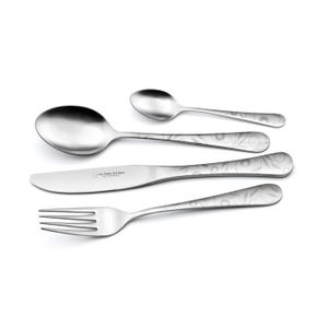 Ménag?re 24 pi?ces Inox Laser FEUILLAGE
