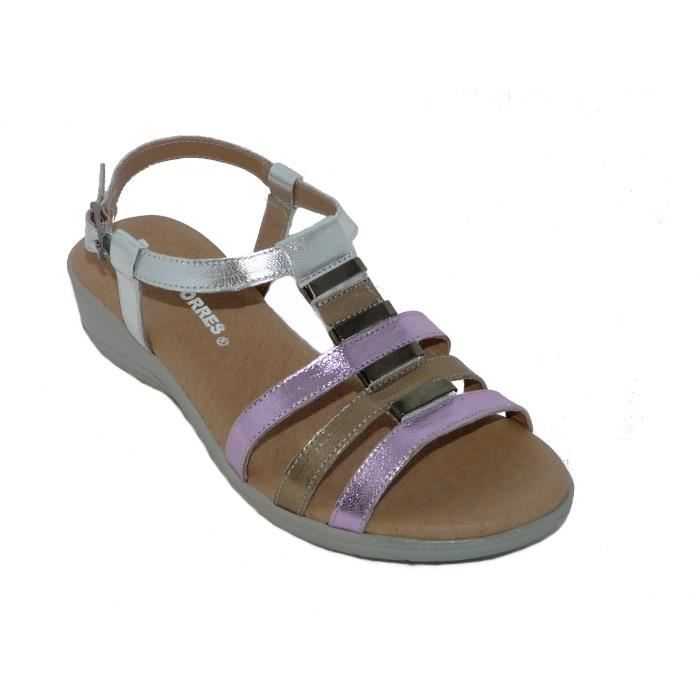 sandales confort cuir femme