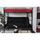 LIT COMBINE - LIT MEZZANINE HUGO Lit mezzaclic 140x190 matelas pixel noir/roug