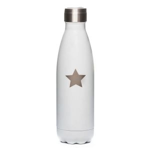 YOKO DESIGN Bouteille Phosphorescente PM 500 ml blanc étoile beige