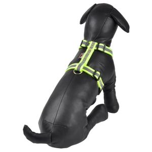 Harnais en polypropyl?ne réglable et réfléchissant - 50-70 cm - Jaune - Pour chien