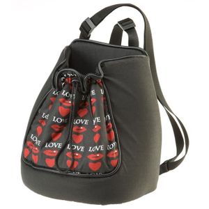 FERPLAST Sac de transport Trip 1 Love en tissu 28x18x29cm - Noir - Pour chien